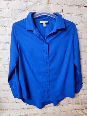 Coolibar Women's Rhodes Longsleeve UPF 50 Longsleeve Shirt Blue Fishing Hiking